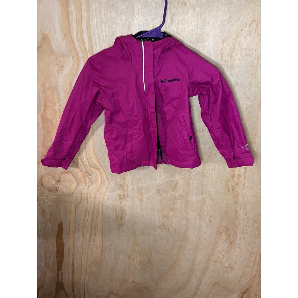 Columbia Youth Rain Jacket Size XXS Magenta